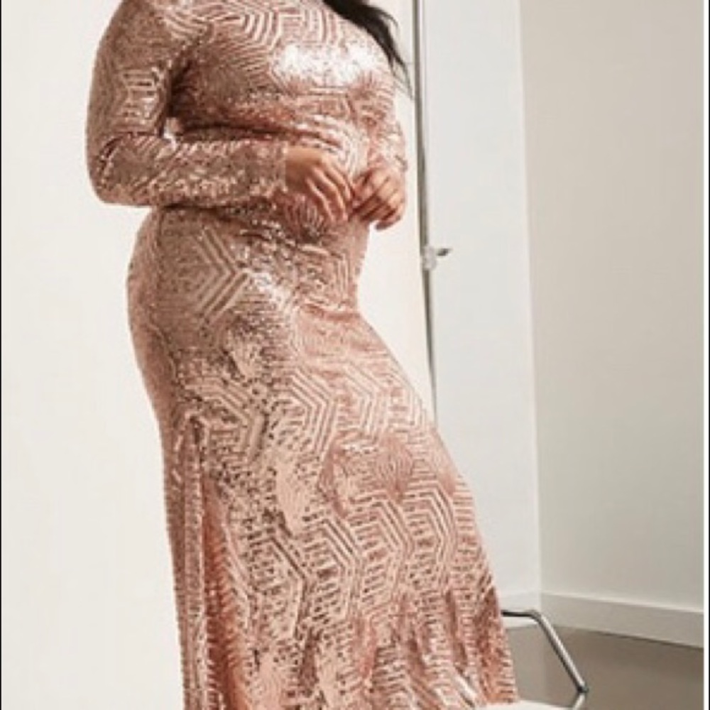 Rose Gold Sequin Dress